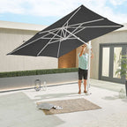 Nova <br> White Genesis Cantilever Parasol 3m x 2.5m Rectangular Grey