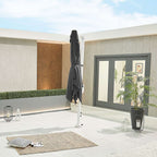 Nova <br> White Genesis Cantilever Parasol 3m x 2.5m Rectangular Grey