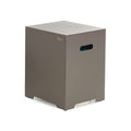 Nova <br> Square Aluminium Gas Tank Holder with Cover Coffee