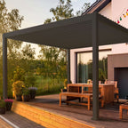 Nova <br> Titan Aluminium Pergola - 3.6m x 3.6m Square - Grey