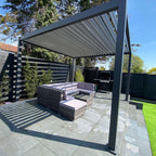 Nova <br> Titan Aluminium Pergola - 3.6m x 3.6m Square - Grey