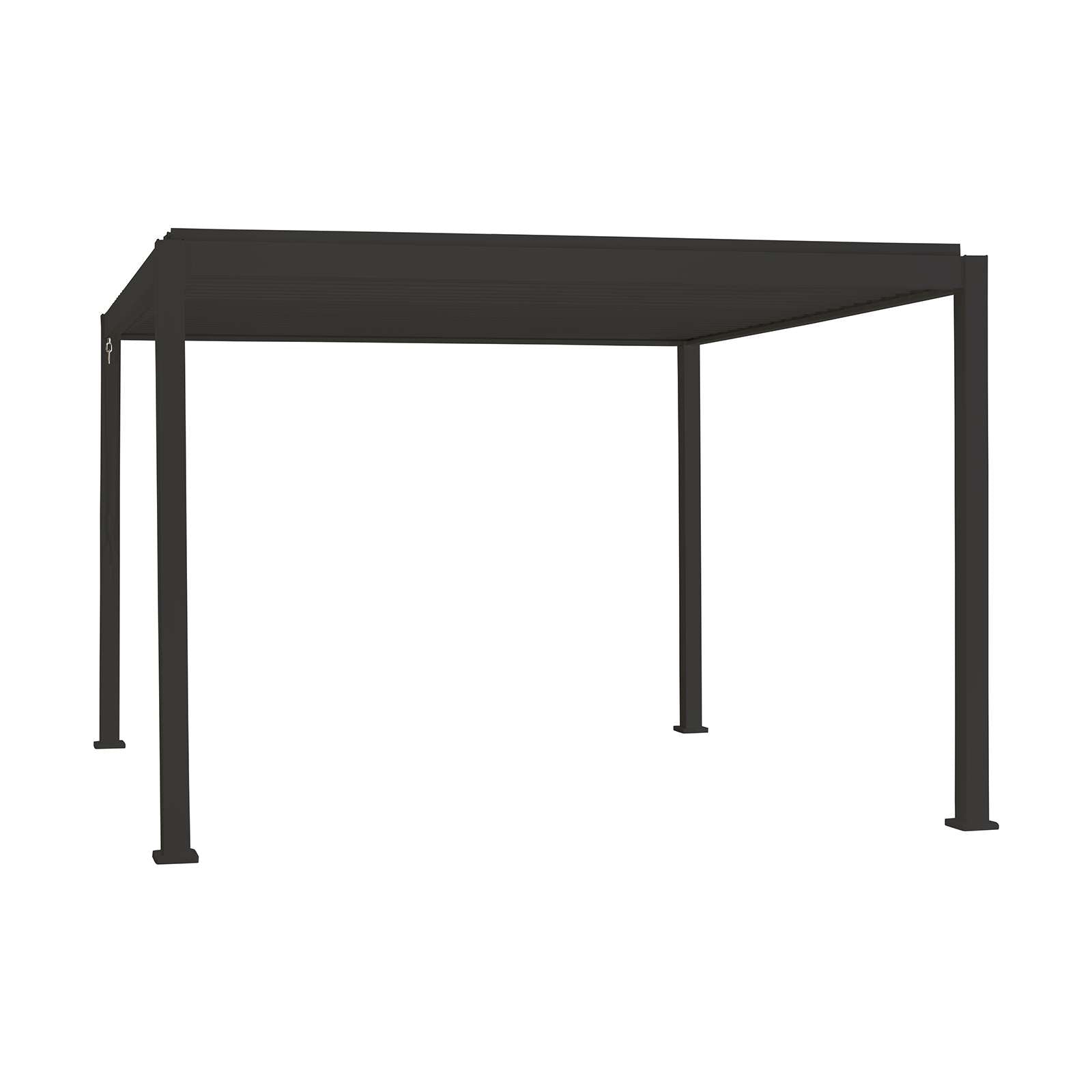 Nova <br> Titan Aluminium Pergola - 3.6m x 3.6m Square - Grey