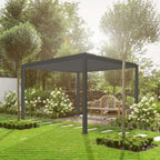 Nova <br> Titan Aluminium Pergola - 3.6m x 3.6m Square - Grey