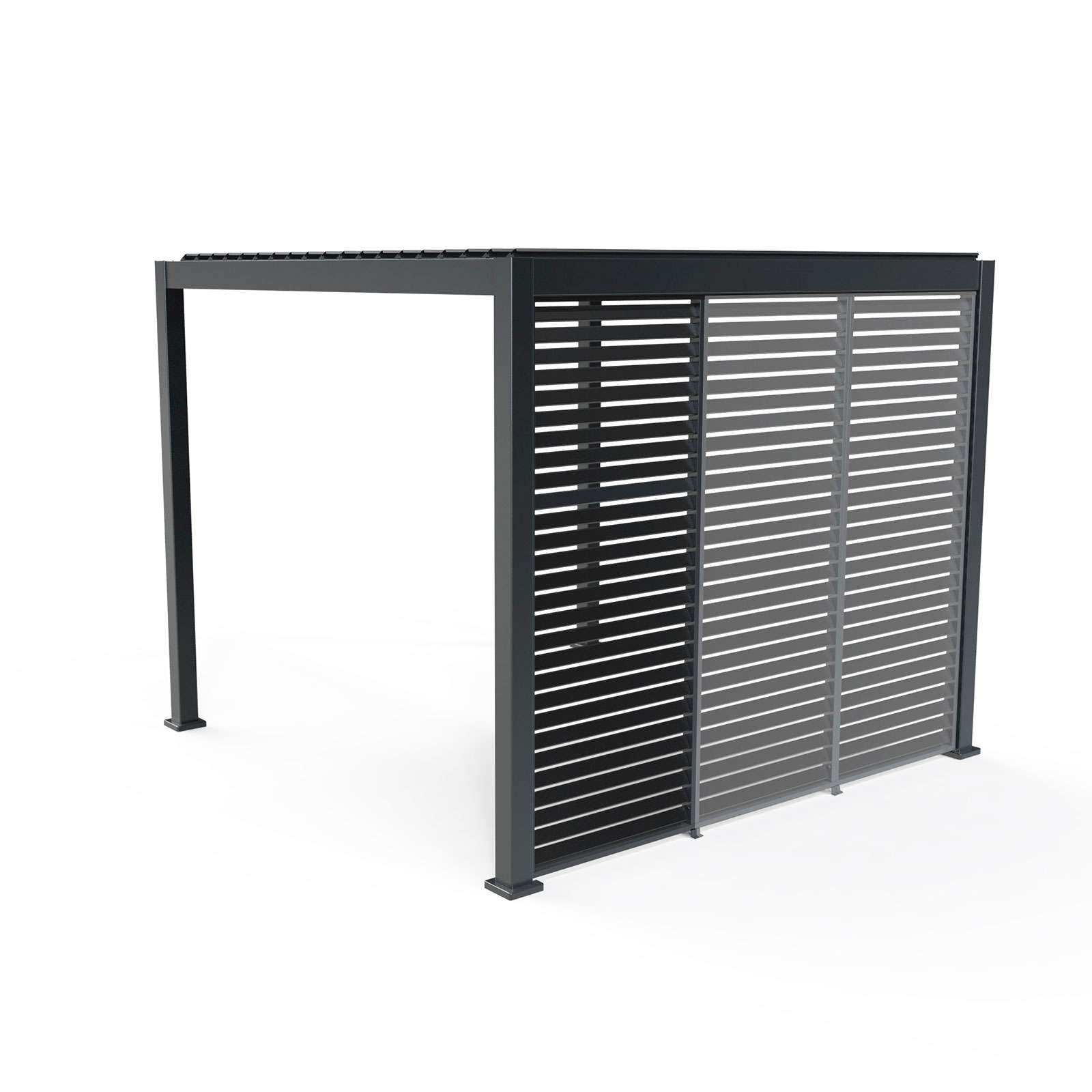 Nova <br> Titan 1m Aluminium Side Wall for 3m x 3m Titan Pergola - Grey