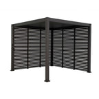 Nova <br> Titan 1m Aluminium Side Wall for 3m x 3m Titan Pergola - Grey