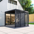 Nova <br> Titan 1m Aluminium Side Wall for 3m x 3m Titan Pergola - Grey