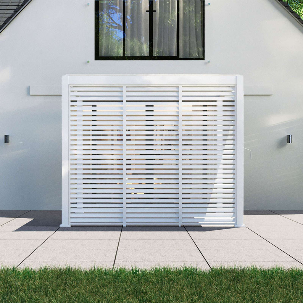 Nova <br> Titan 1m Aluminium Side Wall for 3m x 3m Titan Pergola - White