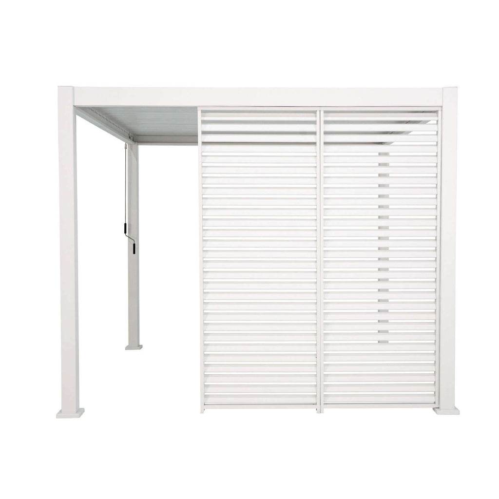 Nova <br> Titan 1m Aluminium Side Wall for 3m x 3m Titan Pergola - White