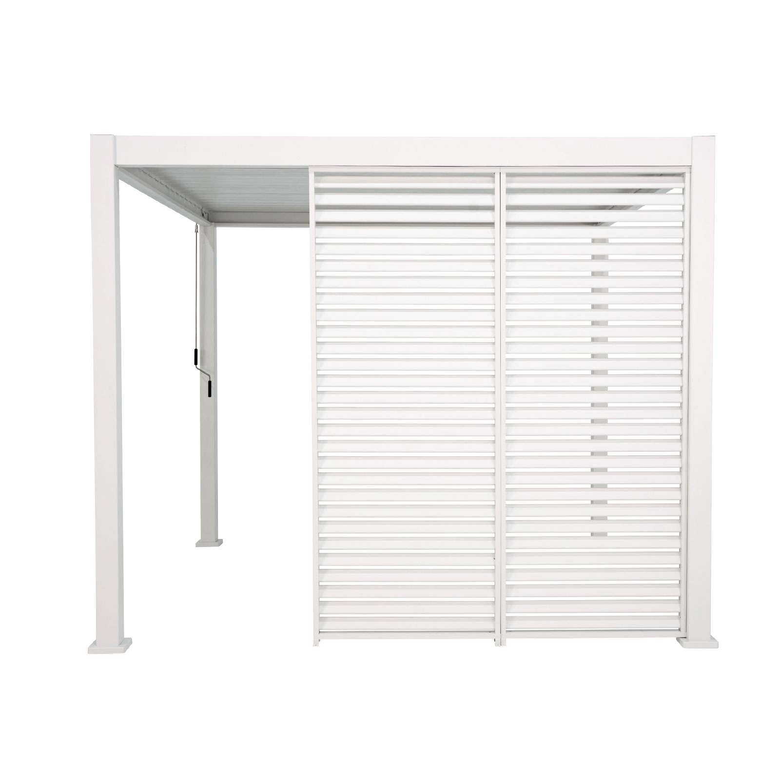 Nova <br> Titan 1m Aluminium Side Wall for 3m x 3m Titan Pergola - White