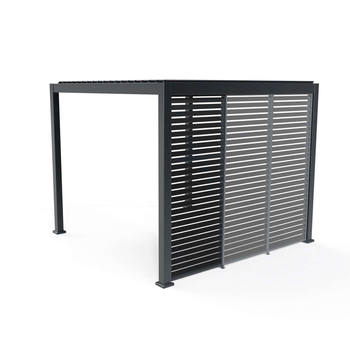 Nova <br> Titan 1.2m Aluminium Side Wall for 3.6m x 3m Titan Pergola - Grey