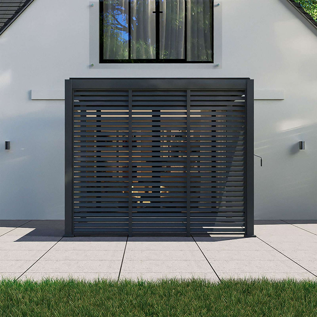 Nova <br> Titan 1.33m Aluminium Side Wall for 4m x 3m Titan Pergola - Grey