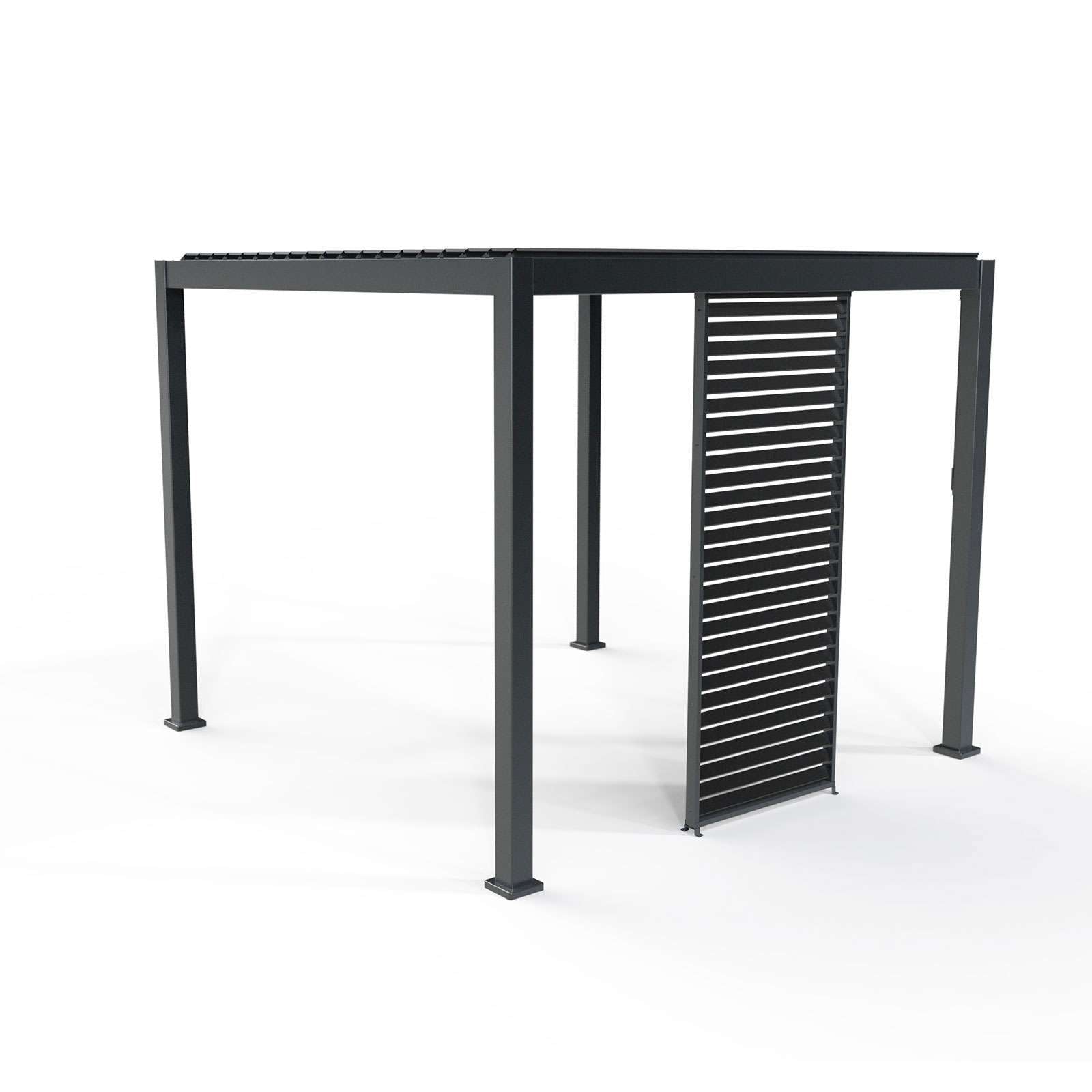 Nova <br> Titan 1.33m Aluminium Side Wall for 4m x 3m Titan Pergola - Grey