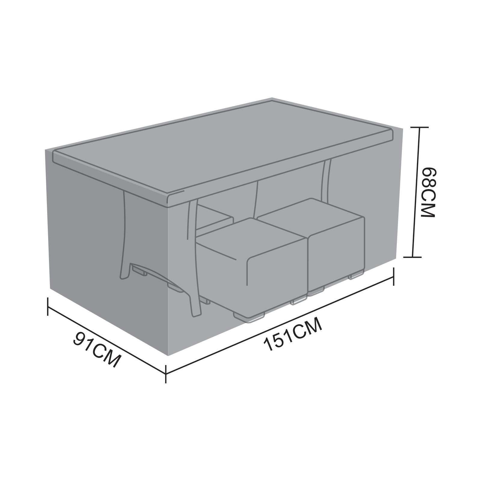 Nova <br> Cover for Right Hand Corner Dining Set