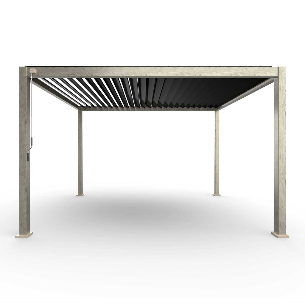 Nova <br> Titan Aluminium Pergola - 4m x 3m Rectangular - Wood Effect -