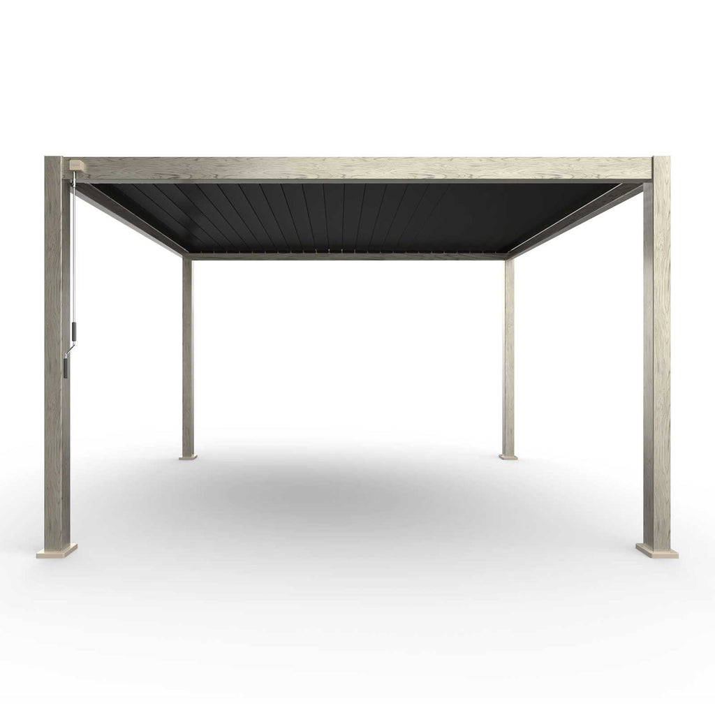 Nova <br> Titan Aluminium Pergola - 4m x 3m Rectangular - Wood Effect -