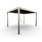 Nova <br> Titan Aluminium Pergola - 4m x 3m Rectangular - Wood Effect -