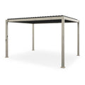 Nova <br> Titan Aluminium Pergola - 4m x 3m Rectangular - Wood Effect -