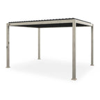 Nova <br> Titan Aluminium Pergola - 4m x 3m Rectangular - Wood Effect -