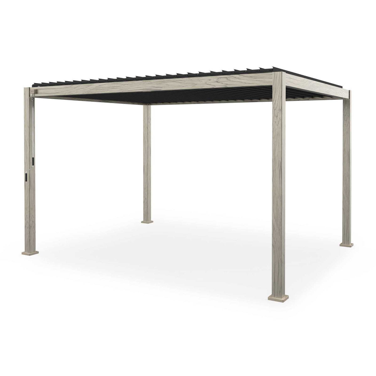 Nova <br> Titan Aluminium Pergola - 4m x 3m Rectangular - Wood Effect -