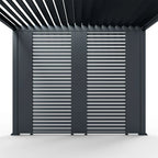 Nova <br> Titan Aluminium Pergola 31cm Solid Side Wall Panel - Grey