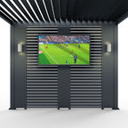 Nova <br> Titan Aluminium Pergola 31cm Solid Side Wall Panel - Grey