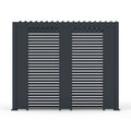 Nova <br> Titan Aluminium Pergola 31cm Solid Side Wall Panel - Grey
