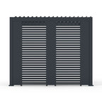 Nova <br> Titan Aluminium Pergola 31cm Solid Side Wall Panel - Grey