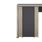 Nova <br> Titan Aluminium Pergola 31cm Solid Side Wall Panel - Wood Effect