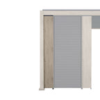 Nova <br> Titan Aluminium Pergola 31cm Solid Side Wall Panel - Wood Effect