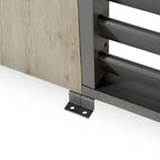 Nova <br> Titan Aluminium Pergola 31cm Solid Side Wall Panel - Wood Effect