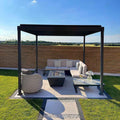 Nova <br> Shadow Pergola - 3m x 3m Square - Grey