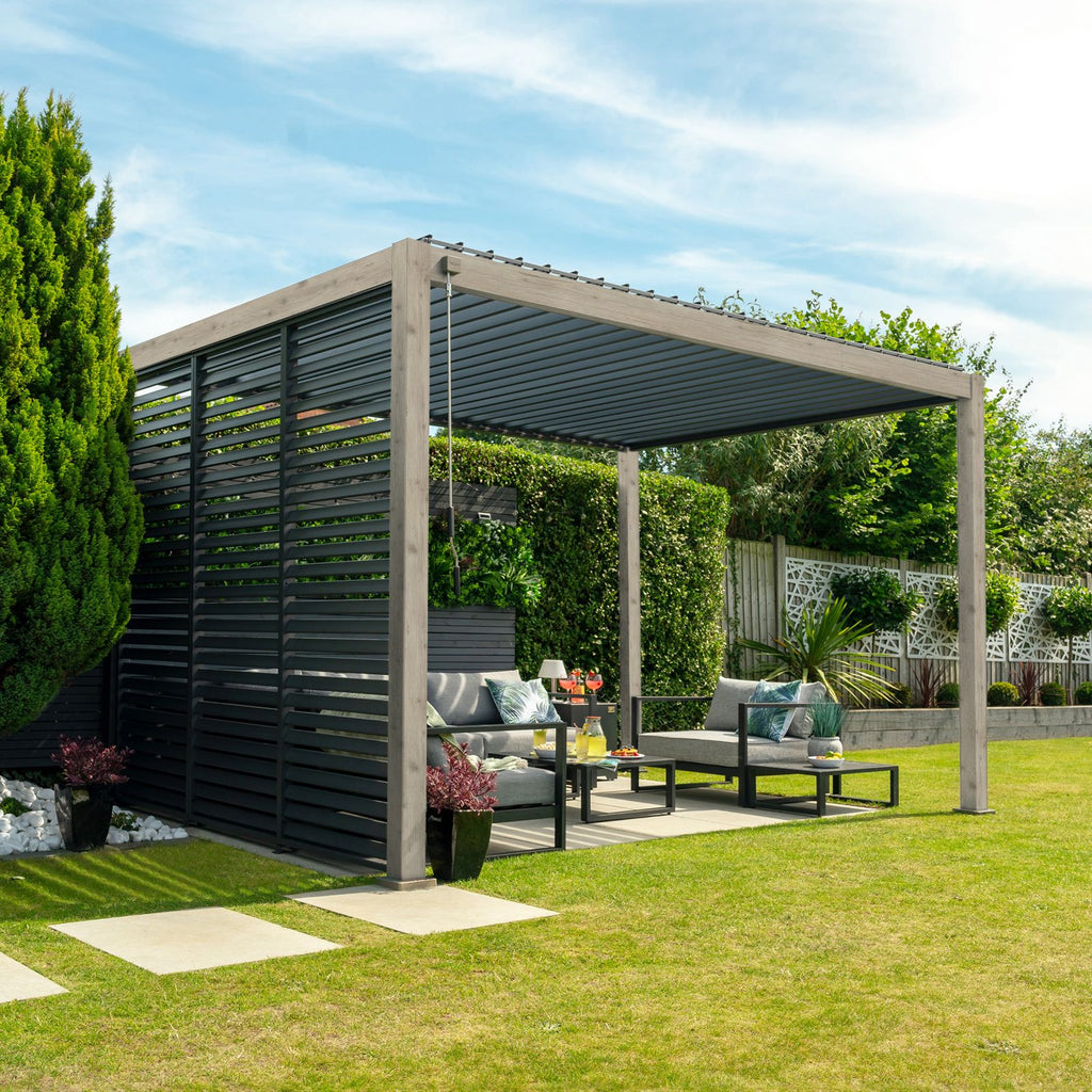 Nova <br> Titan 3m x 3m Pergola Wood Effect