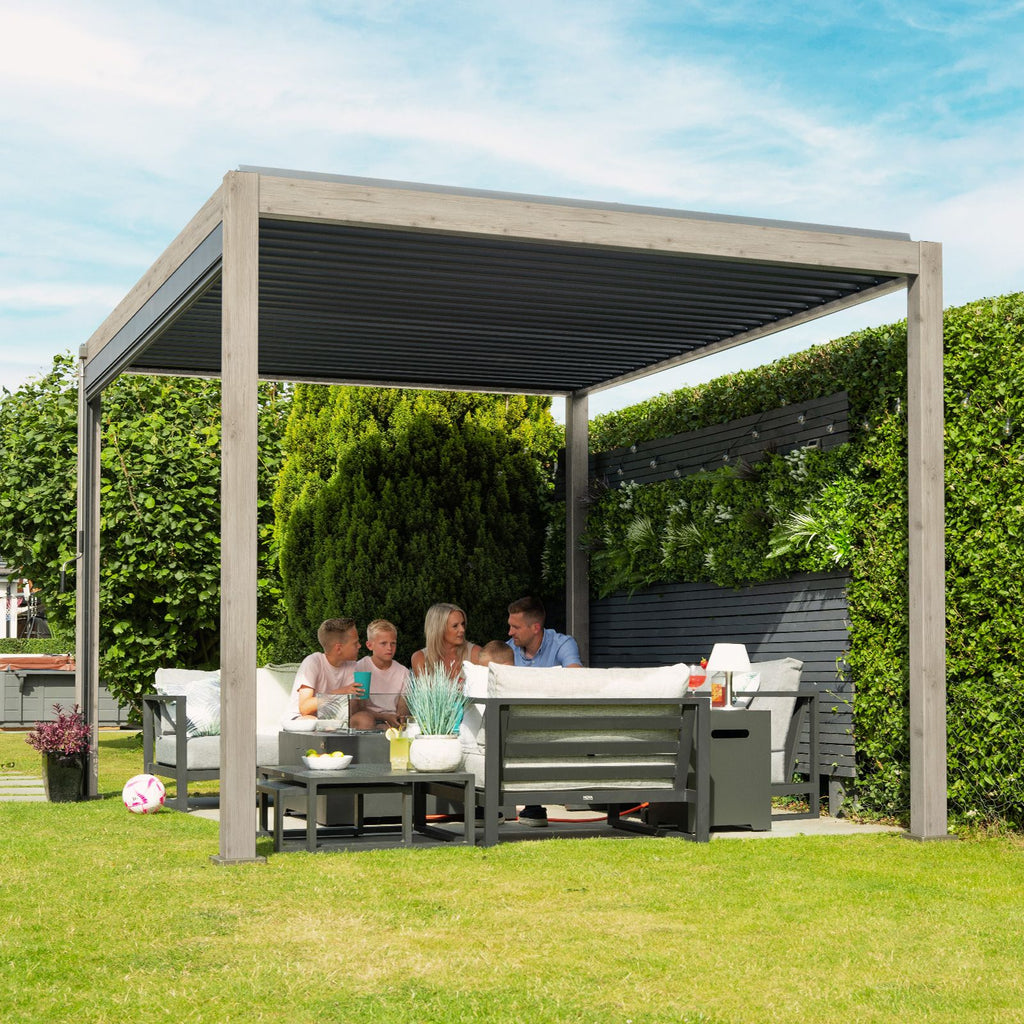 Nova <br> Titan 3m x 3m Pergola Wood Effect