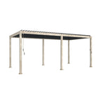 Nova <br> Titan 6m x 3m Rectangular Aluminium Pergola - Wood Effect