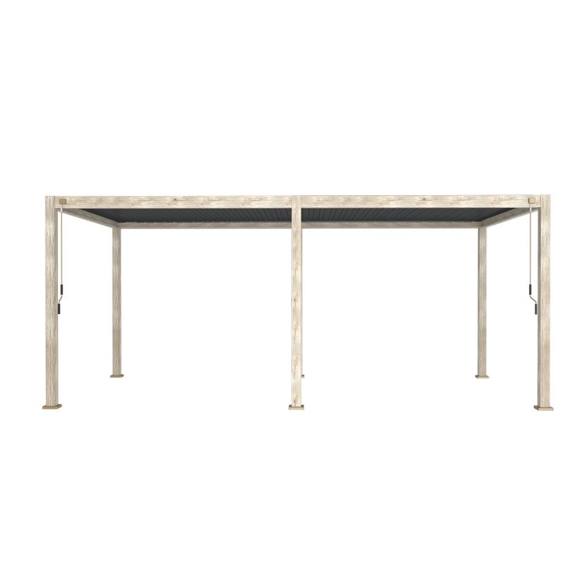 Nova <br> Titan 6m x 3m Rectangular Aluminium Pergola - Wood Effect