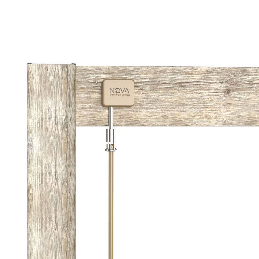 Nova <br> Titan 6m x 3m Rectangular Aluminium Pergola - Wood Effect