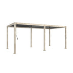 Nova <br> Titan 6m x 3m Rectangular Aluminium Pergola - Wood Effect