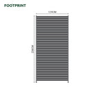 Nova <br> Titan 1.2m Aluminium Side Wall With Adjustable Louvres for 3.6m Titan Pergola - Grey