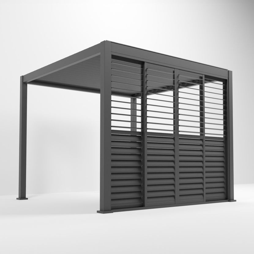 Nova <br> Titan Sliding Doors for 3m Titan Pergola - Grey