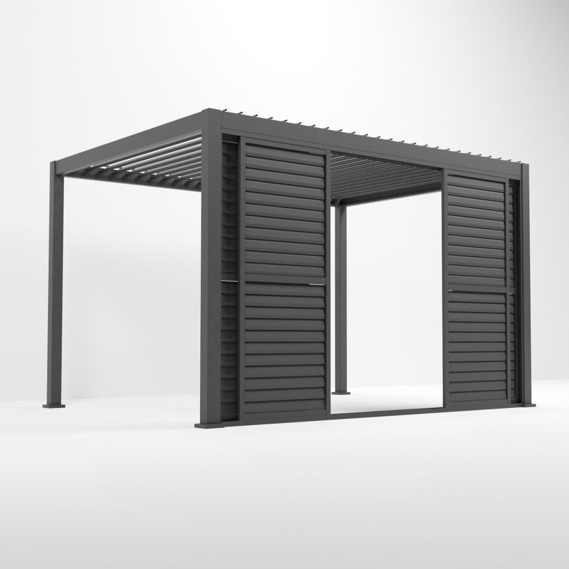 Nova <br> Titan Sliding Doors for 4m Titan Pergola - Grey