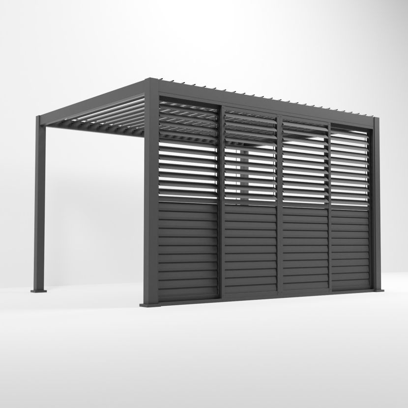 Nova <br> Titan Sliding Doors for 4m Titan Pergola - Grey