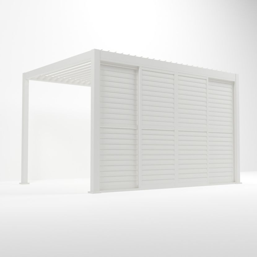 Nova <br> Titan Sliding Doors for 4m Titan Pergola - White