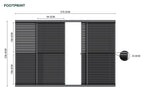 Nova <br> Titan Sliding Doors for 4m Titan Pergola - White