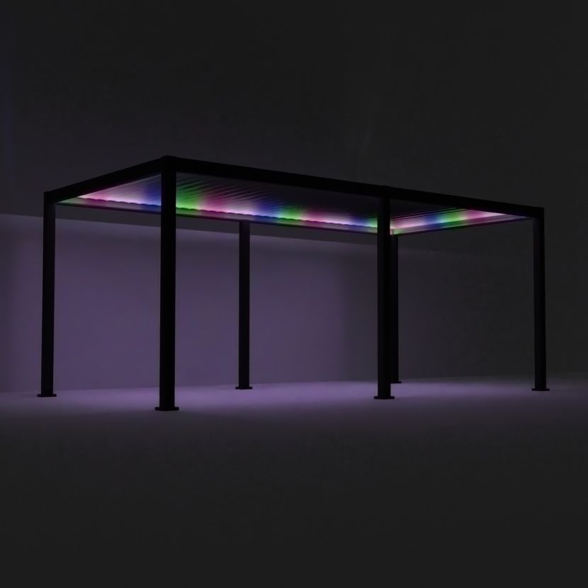Nova <br> Titan Plus LED 6m x 3m Pergola Grey