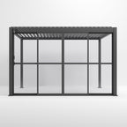 Nova <br> Titan Transparent French Sliding Door System - 3.6m - Grey