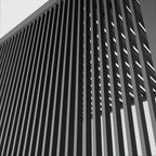 Nova <br> 1m Vertical Louvre Side Wall Panel - Grey