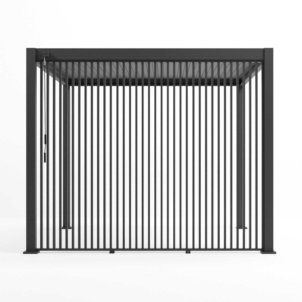 Nova <br> 1m Vertical Louvre Side Wall Panel - Grey