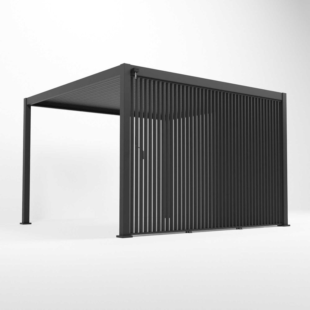 Nova <br> 1.2m Vertical Louvre Side Wall Panel - Grey