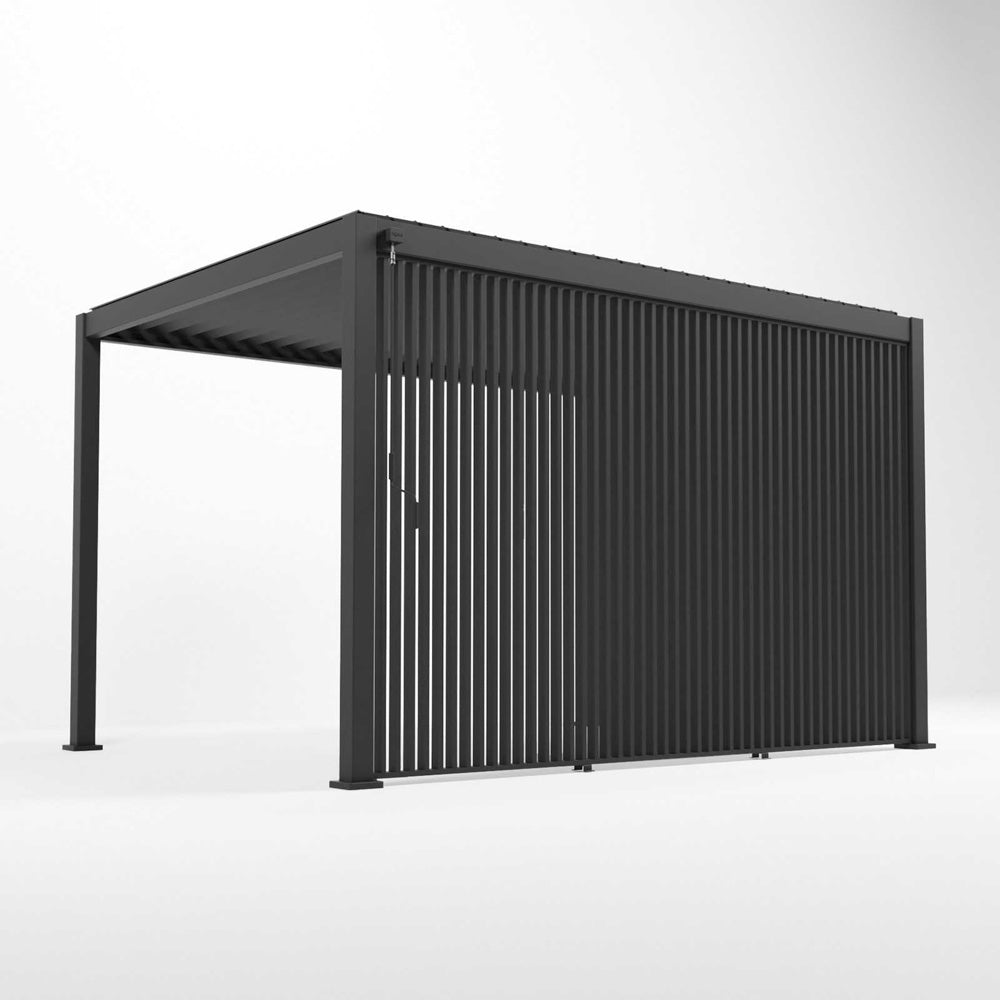Nova <br> 1.3m Vertical Louvre Side Wall Panel - Grey