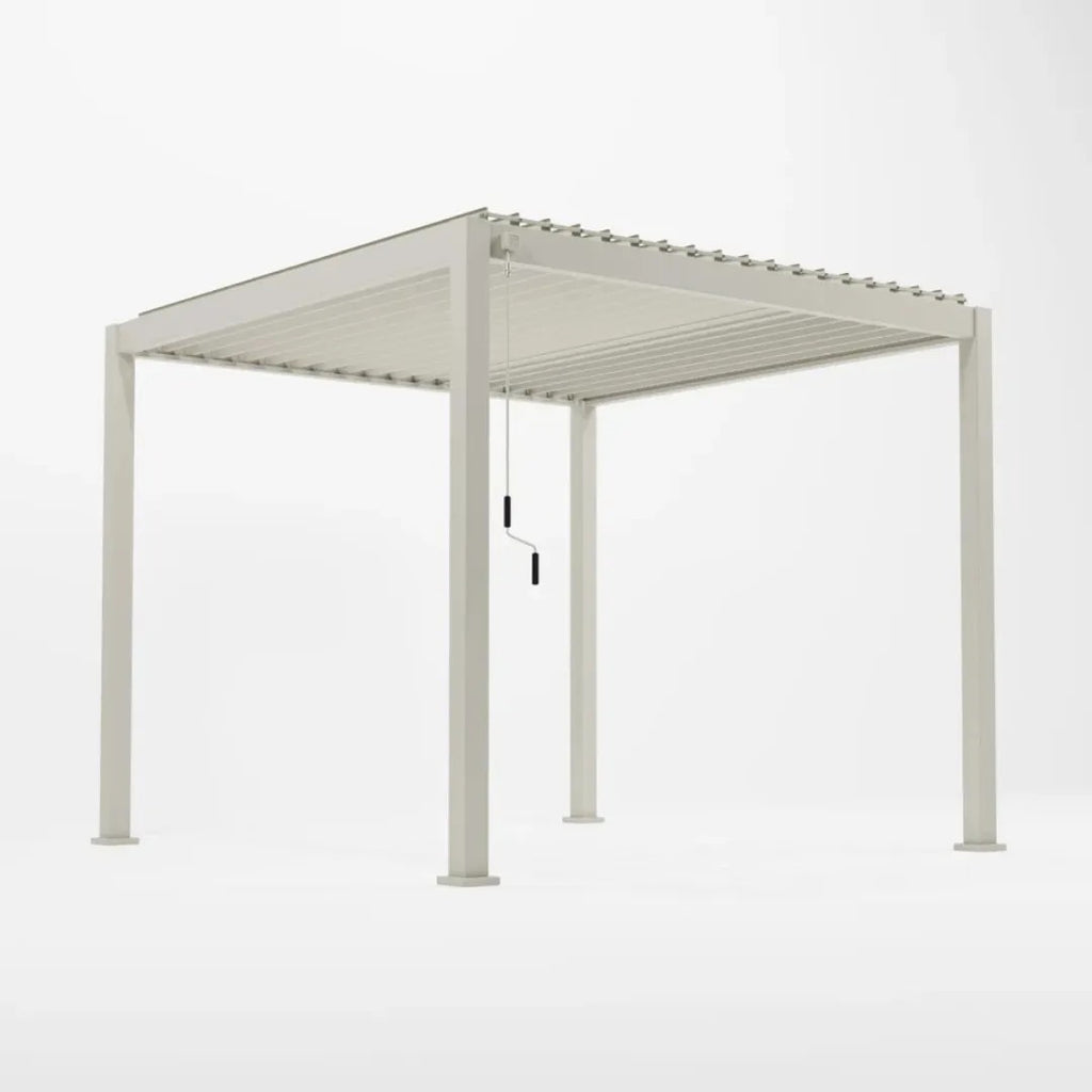 Nova <br> Titan Aluminium 3M x 3M Freestanding Pergola - Pebble